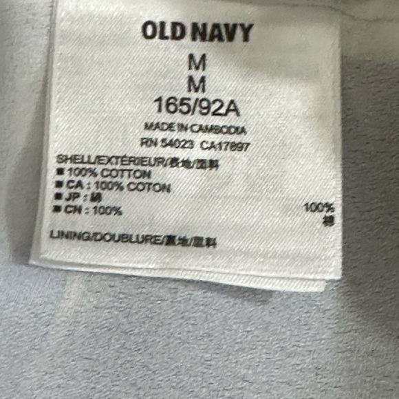 Old Navy size medium dress lightweight, lined mix media in blue and white - Picture 11 of 12